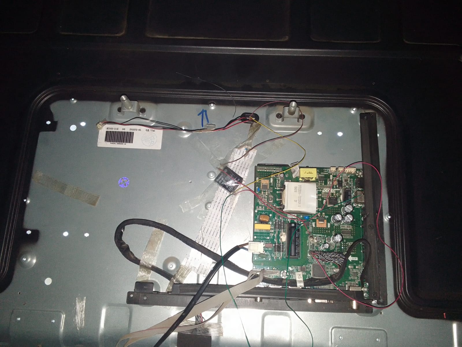 Low-voltage electronics and wiring repair inside equipment housing